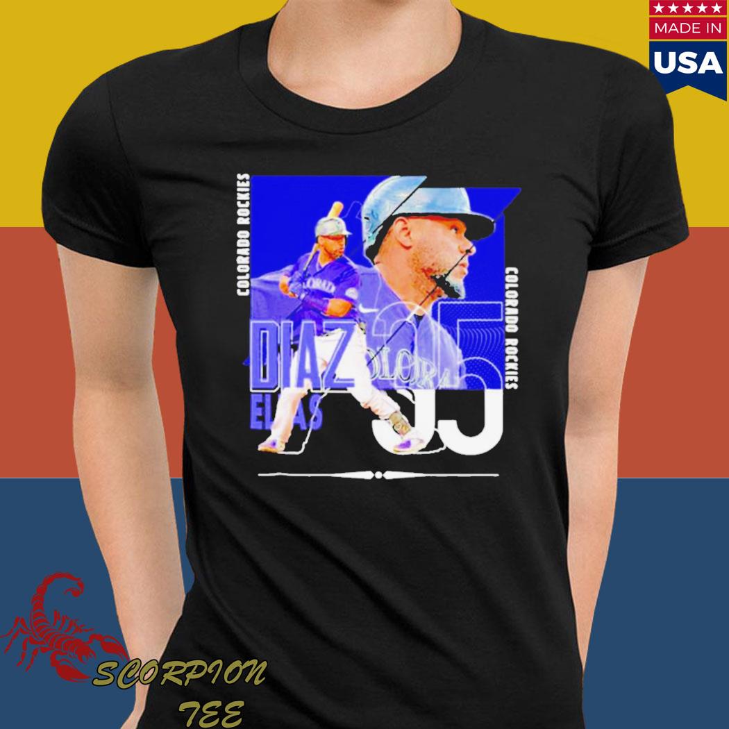 Official elias diaz Colorado rockies baseball poster T-shirt