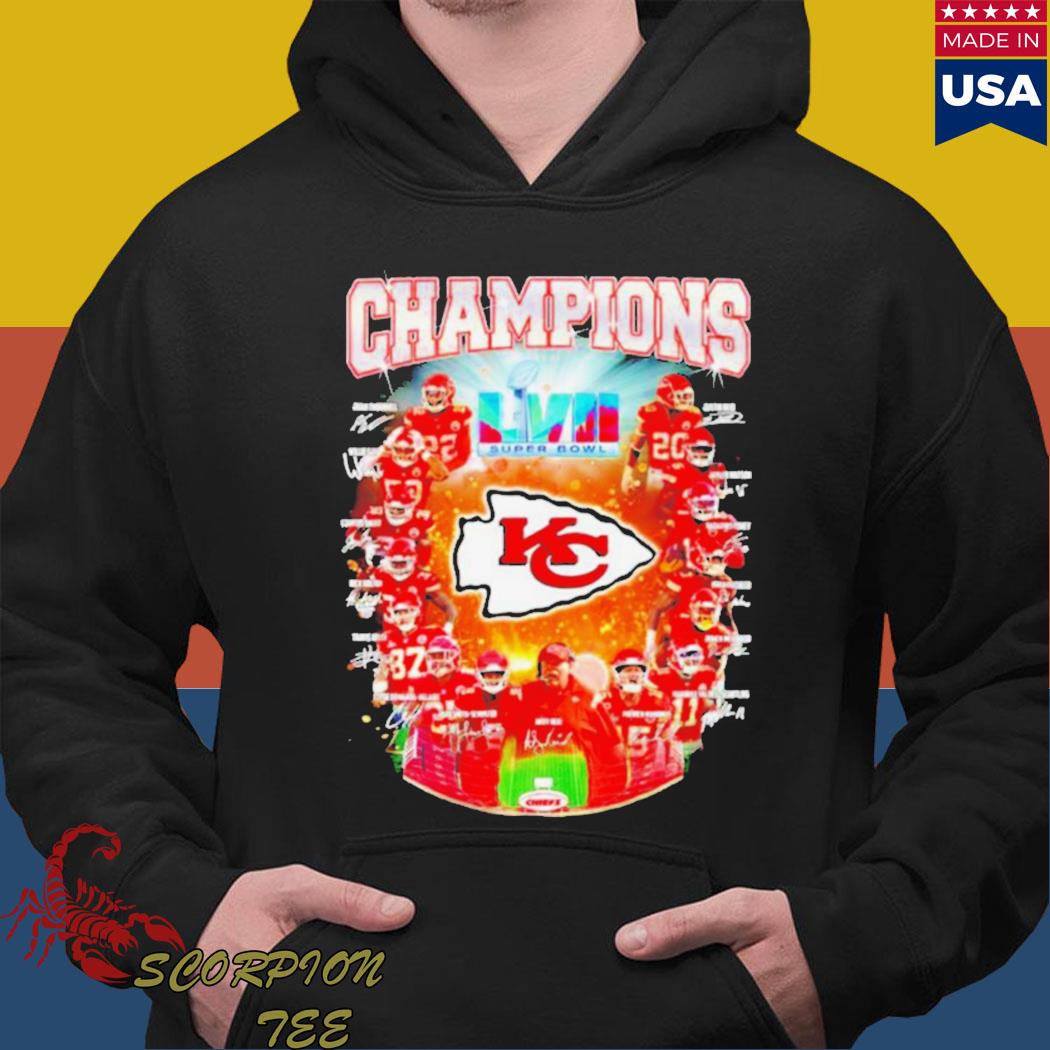 Kansas city Chiefs super bowl champions 2023 signatures Kansas city Chiefs  shirt, hoodie, sweater, long sleeve and tank top