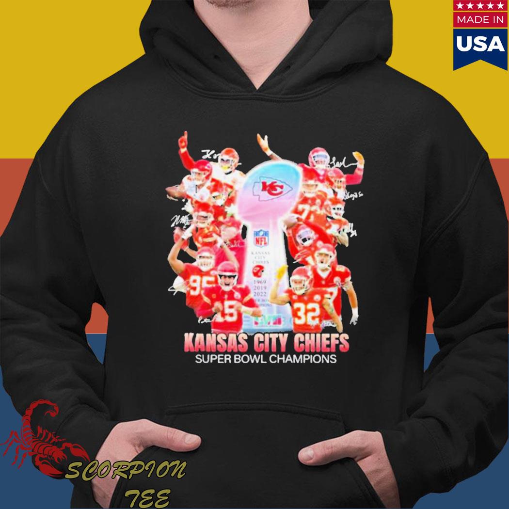 Official kansas City Chiefs Super Bowl Champions 1969 And 2019 And 2022  T-Shirt, hoodie, sweater, long sleeve and tank top