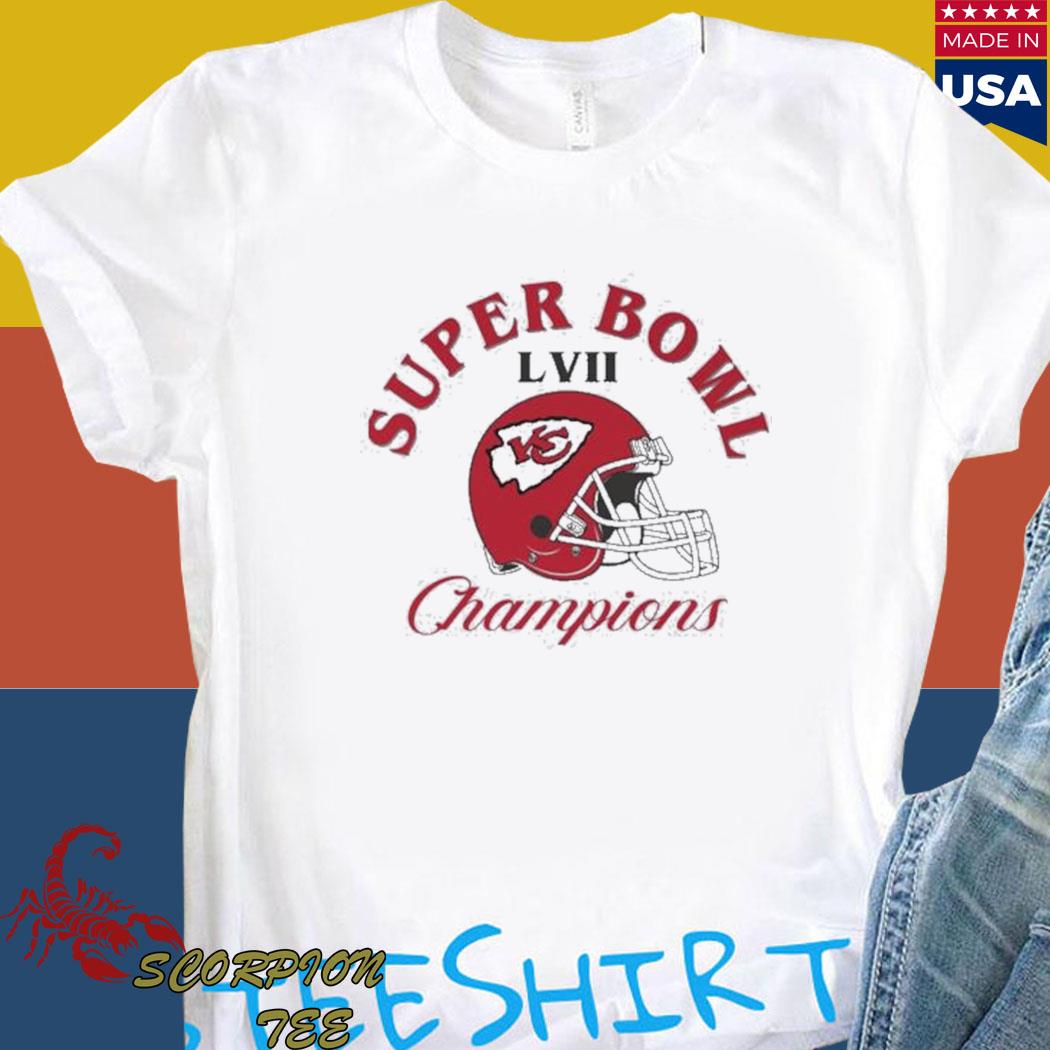 SALE 40% - Kansas City Chiefs 2023 LVII Champions Double Sided shirts