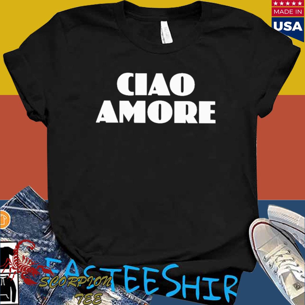 Official LorI bergamotto wearing ciao amore T-shirt