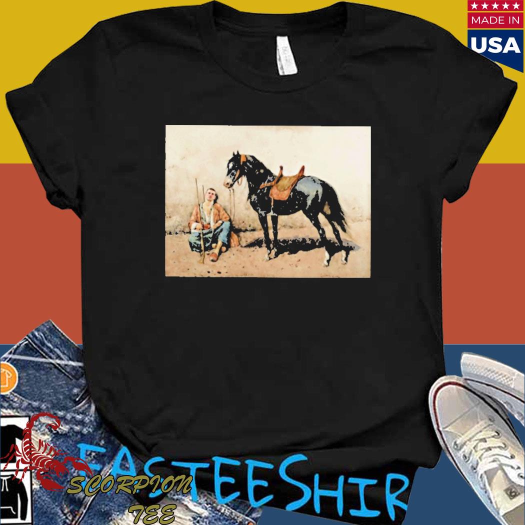 Official lurkdesigns resting somborac and horse T-shirt