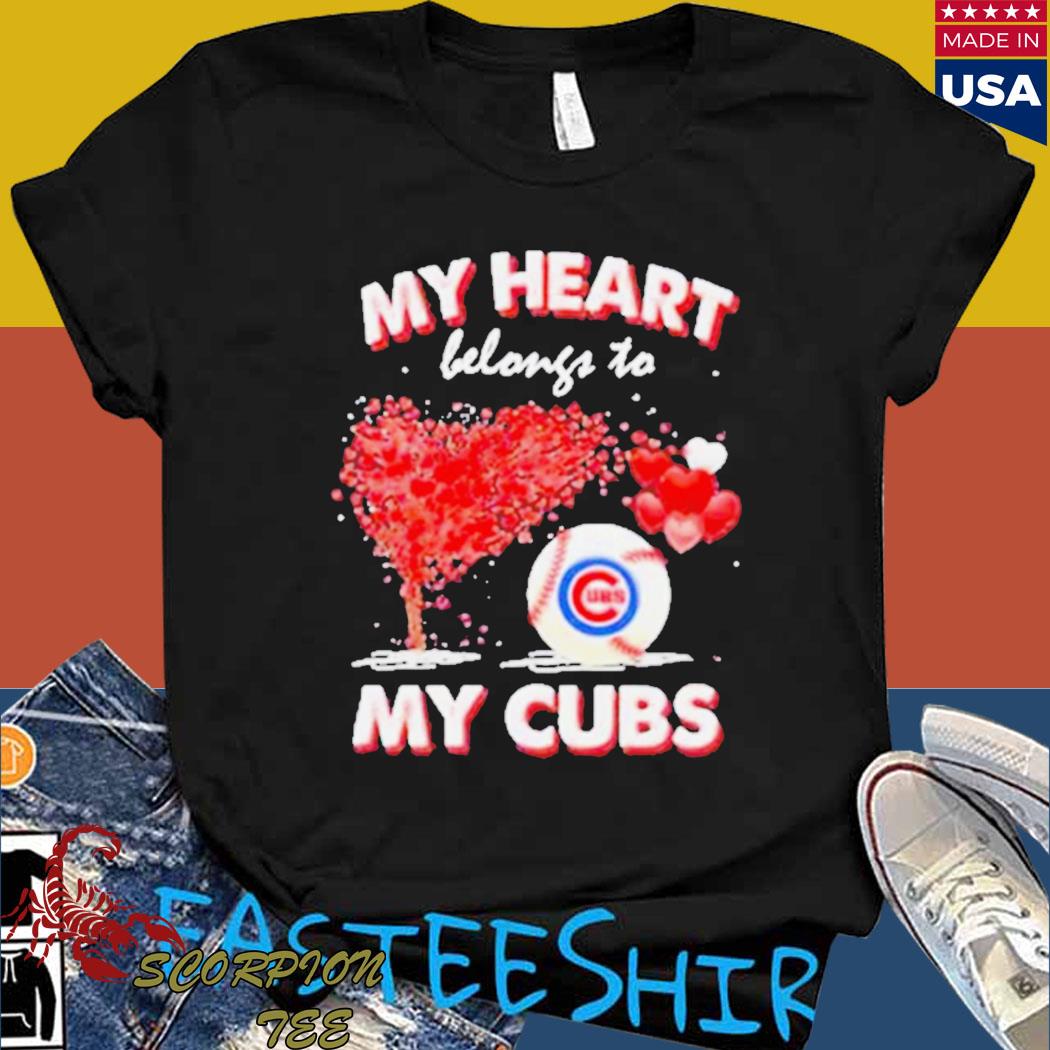 Official chicago Cubs my heart belongs to my Cubs shirt, hoodie, sweater,  long sleeve and tank top