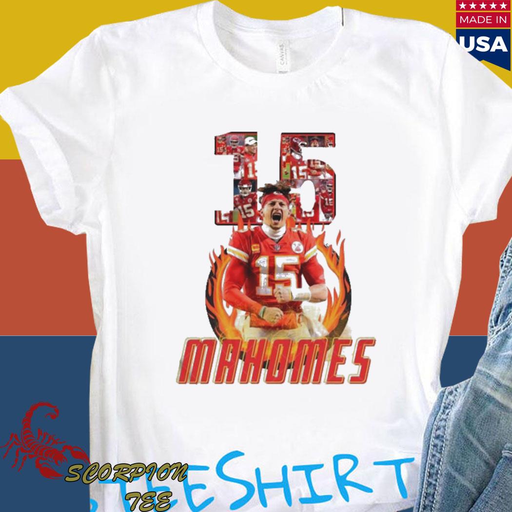 Patrick Mahomes Watercolor Youth T-Shirt by Naxart Studio - Pixels