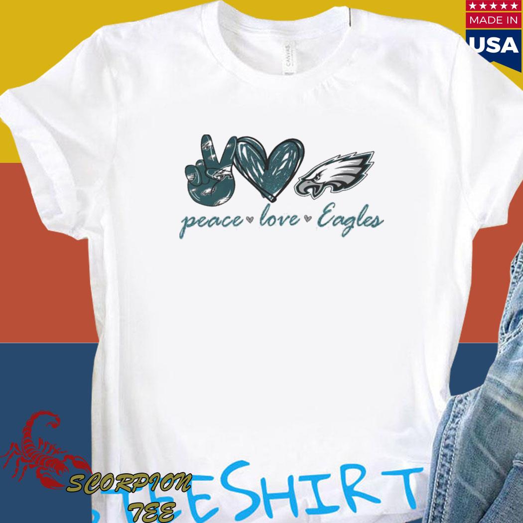 Peace Love Philadelphia Eagles T-Shirt For Women