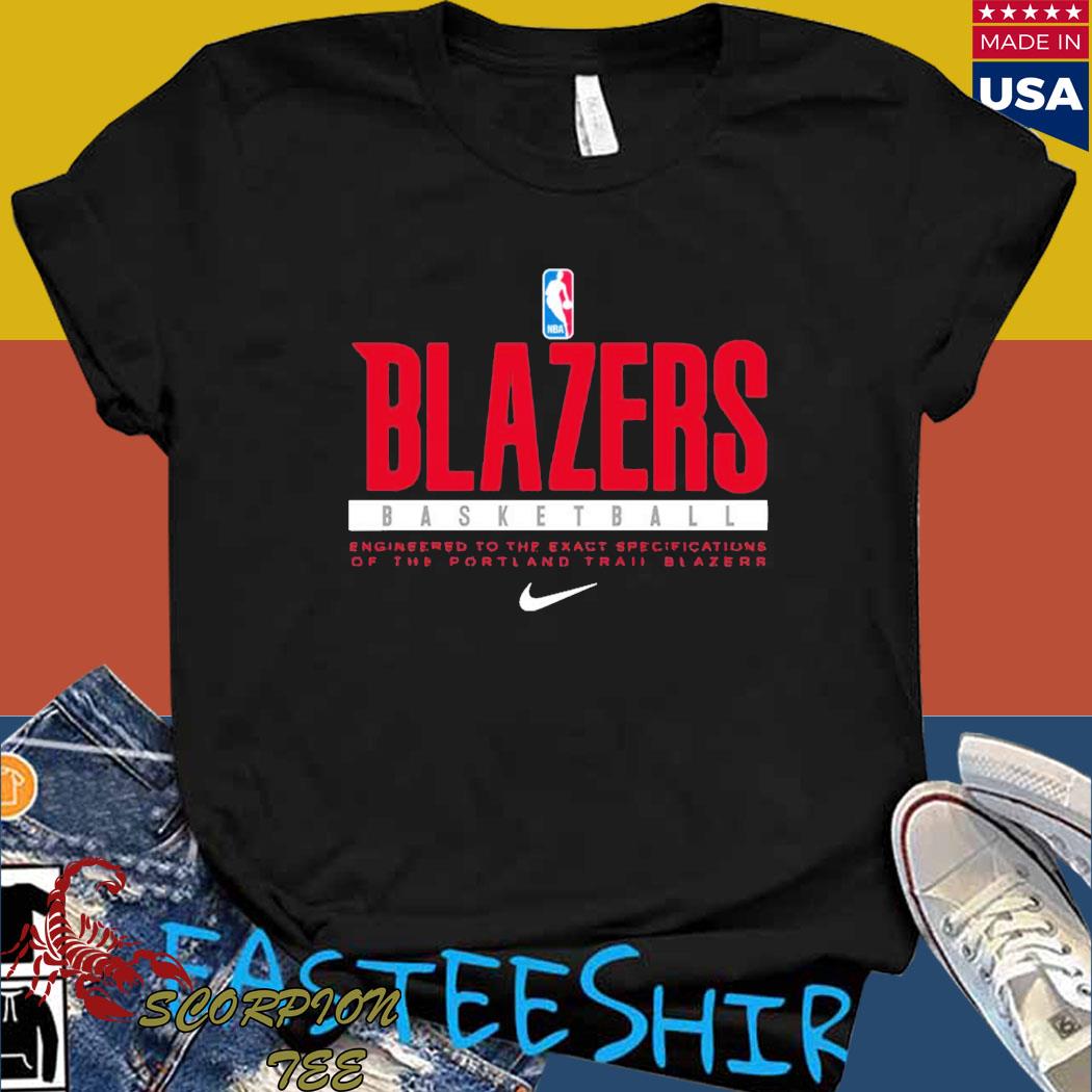 Official portland trail blazers basketball NBA engineered to the exact specifications of the T-shirt