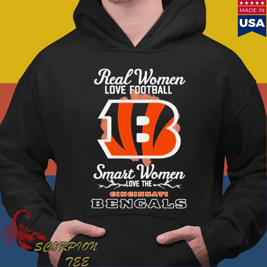 Real Women Love Football Smart Women Love The Cincinnati Bengals T Shirt