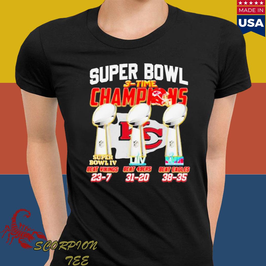 Super Bowl Champions Beat Vikings 23-7 Bear 49Ers 31-20 Beat Eagles 38-35  shirt, hoodie, sweater, long sleeve and tank top