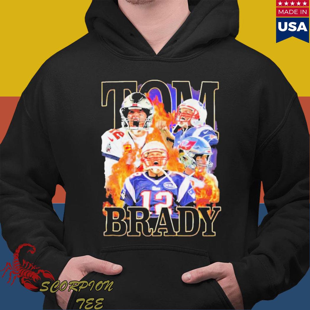 Tom Brady Goat Creamsicle Jersey Long Sleeve T-Shirt Tee