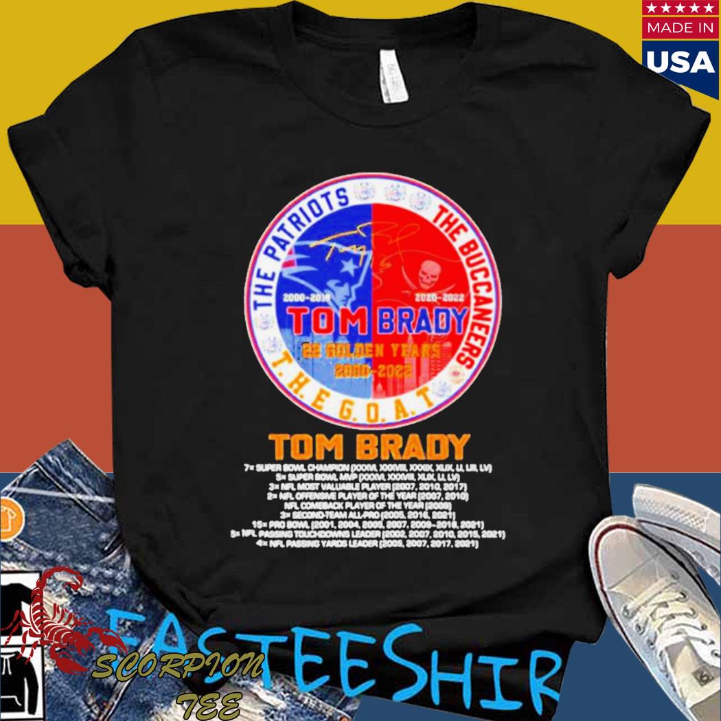 Tom Brady The Buccaneers The Patriots The Goat t-shirt