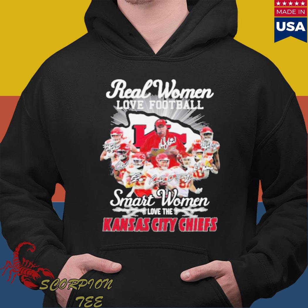 Kansas City Chiefs Real Women Love Football Smart Women Love The Chiefs  Signatures Shirt