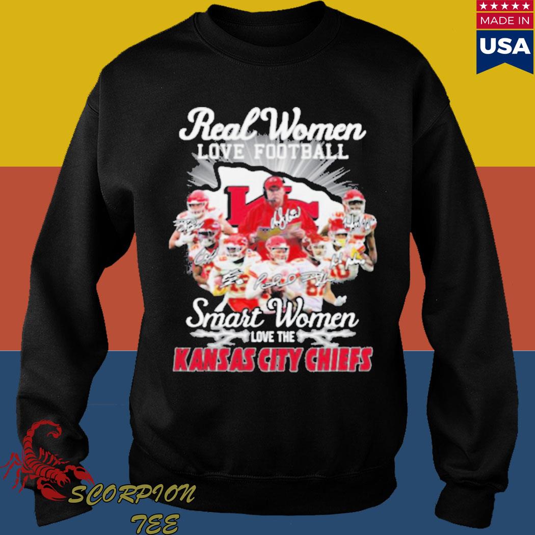 Real women love football smart women love the Kansas City Chiefs logo shirt,  hoodie, sweater, long sleeve and tank top