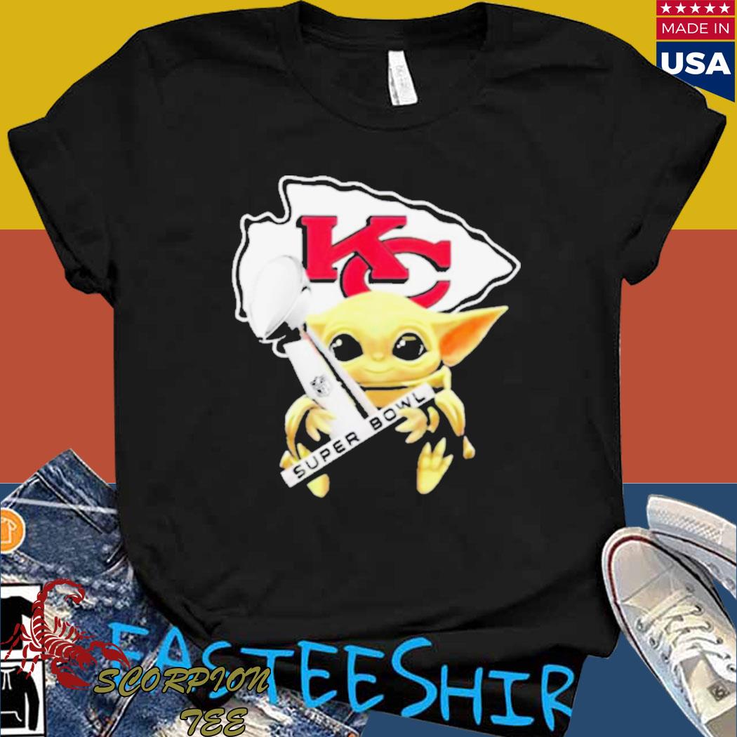 Yoda holding cup Kansas city Chiefs city of champions super bowl lviI with  logos T-shirt, hoodie, tank top, sweater and long sleeve t-shirt