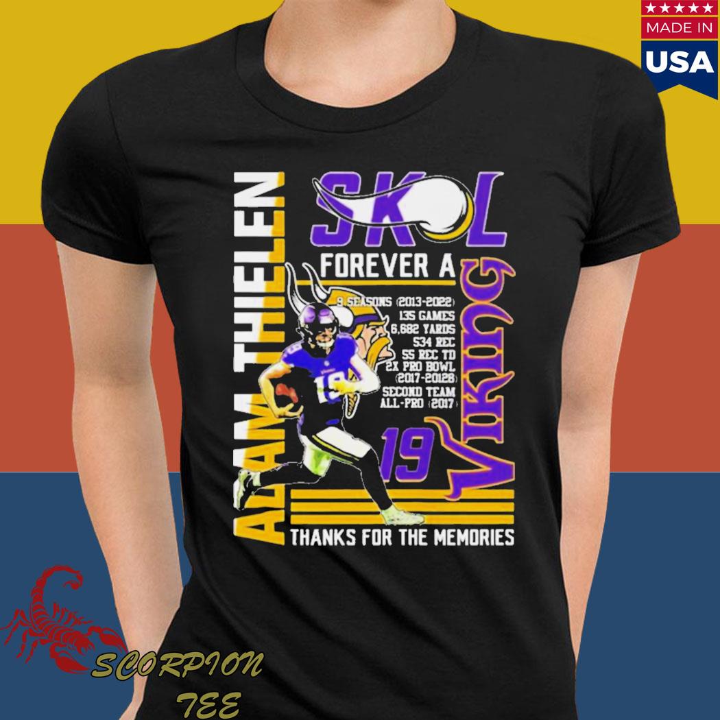 19 Adam Thielen 2013 - 2023 Thank You For The Memories T-Shirt