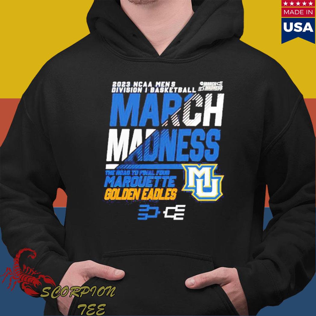 Men's Blue Marquette Golden Eagles Long Sleeve Hoodie T-Shirt