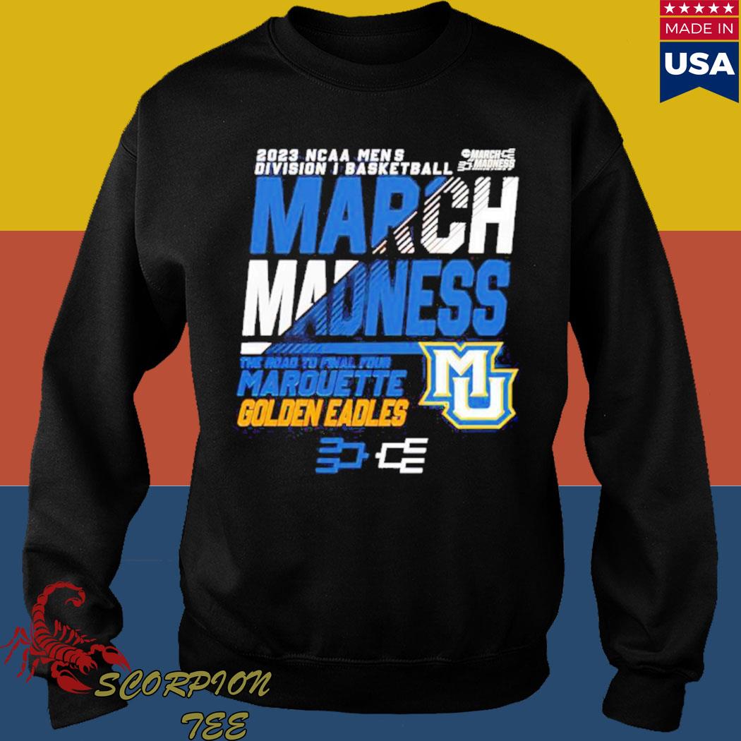 Men's Blue Marquette Golden Eagles Long Sleeve Hoodie T-Shirt