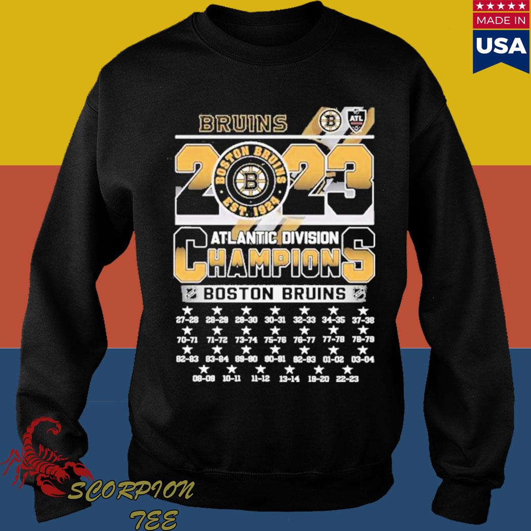 Men's Boston Bruins 2023 Atlantic Division Champions shirt, hoodie, sweater  and long sleeve