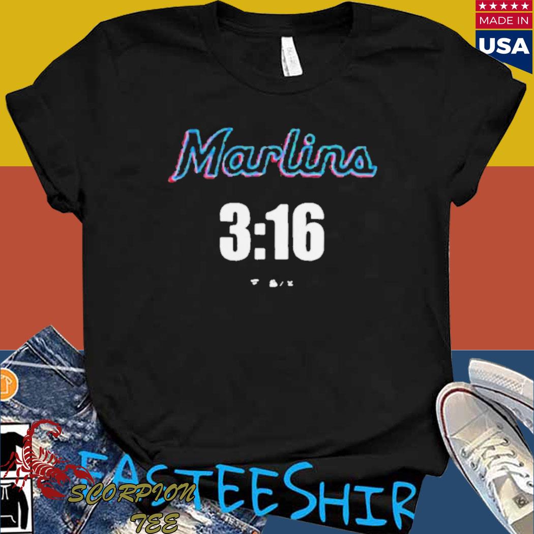 Stone Cold Steve Austin Miami Marlins Fanatics Branded 3:16 T