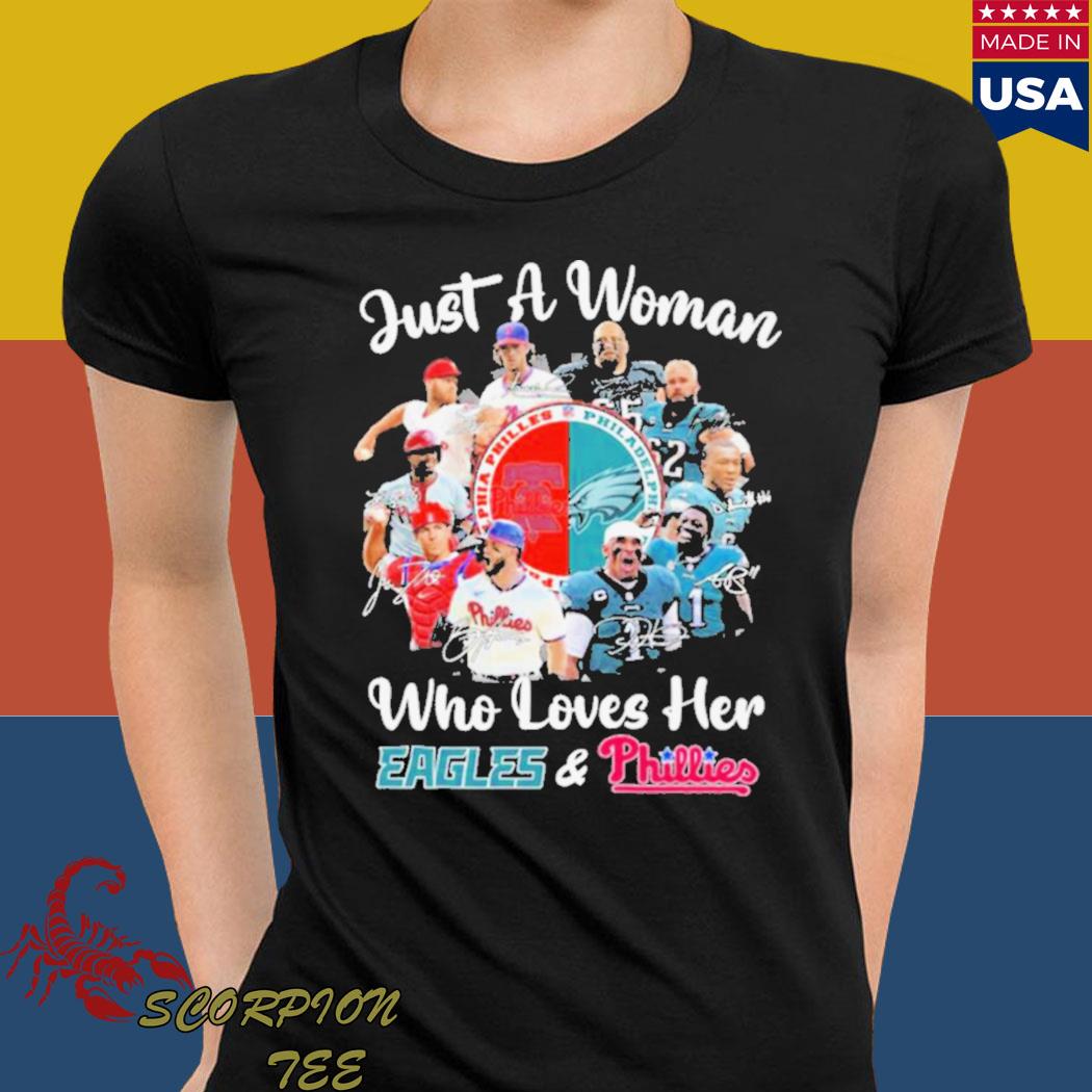 Just A Women Who Loves Her Philadelphia Eagles shirt, hoodie