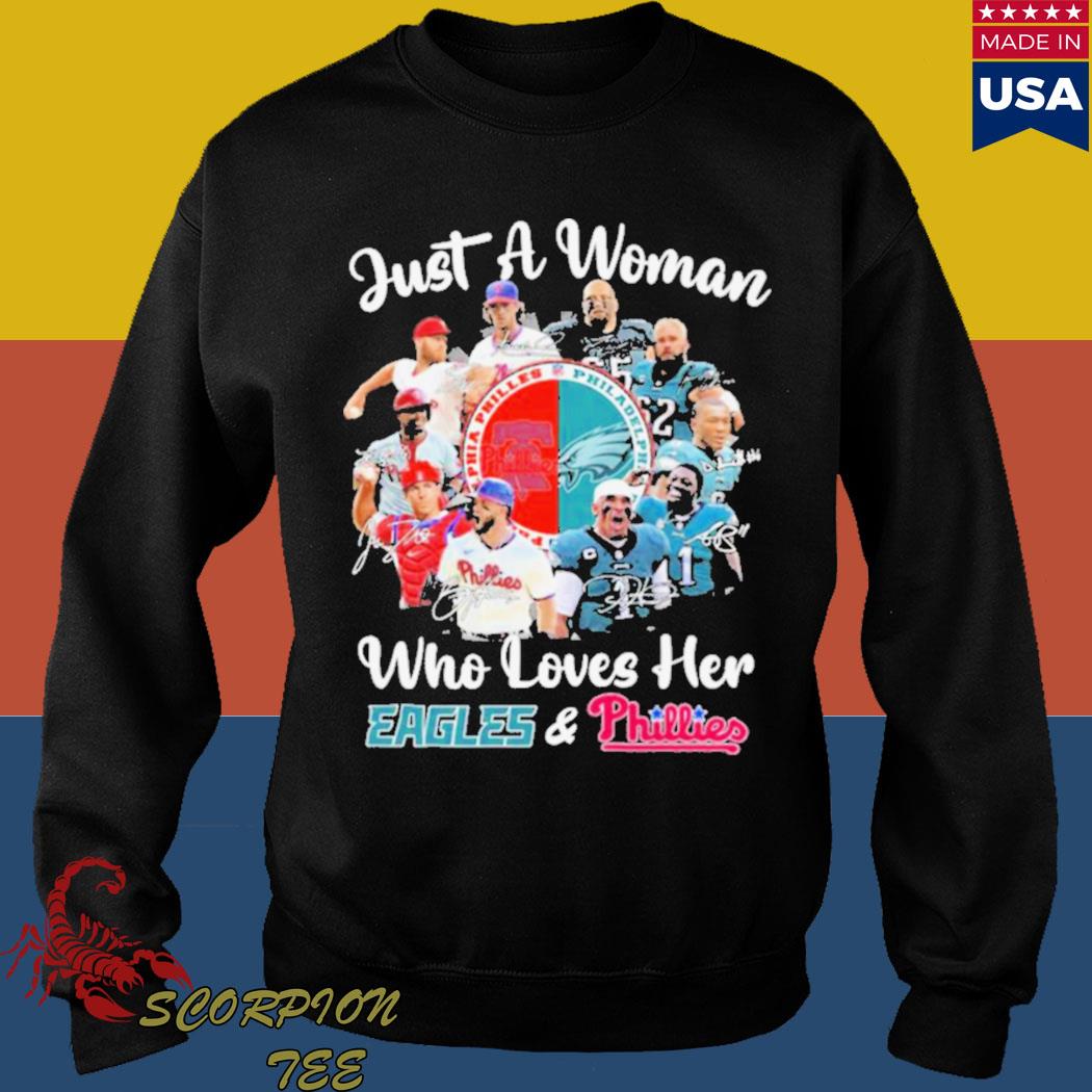 Official just A Girl Who Loves Her Eagles And Phillies Shirt, hoodie,  sweater, long sleeve and tank top