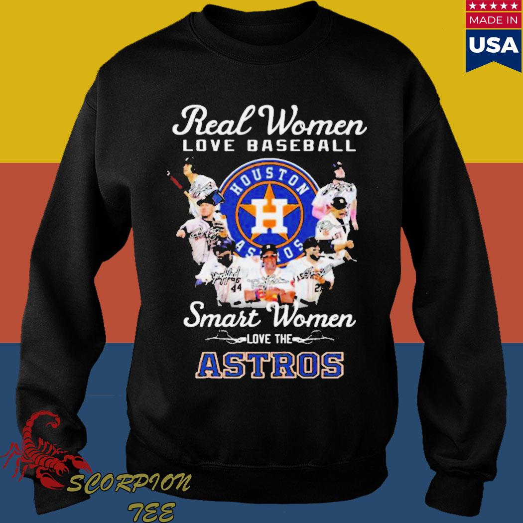 Real Women Love Baseball Smart Women Love The Astros Team Baseball  Signatures shirt, hoodie, sweater, long sleeve and tank top