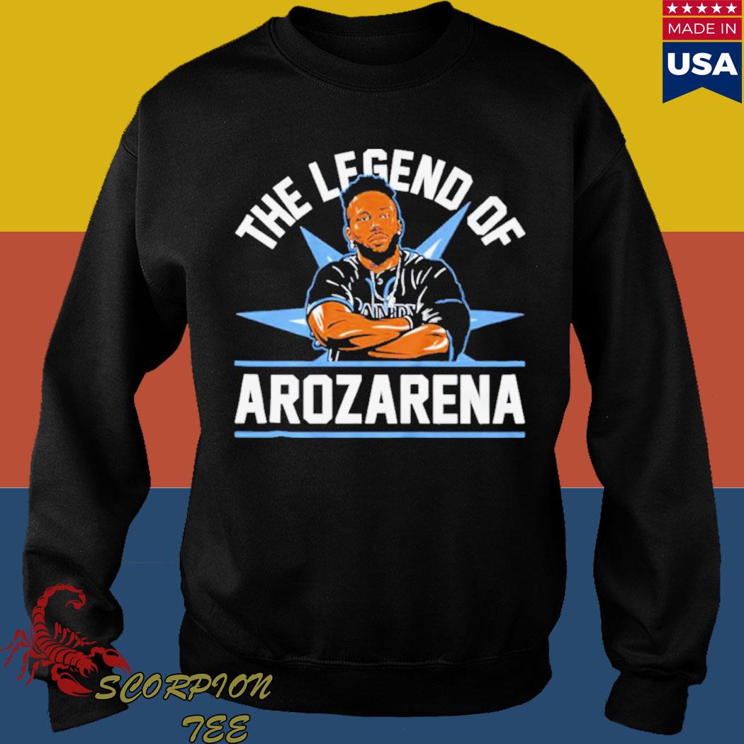 The legend of randy arozarena shirt, hoodie, sweater, long sleeve and tank  top