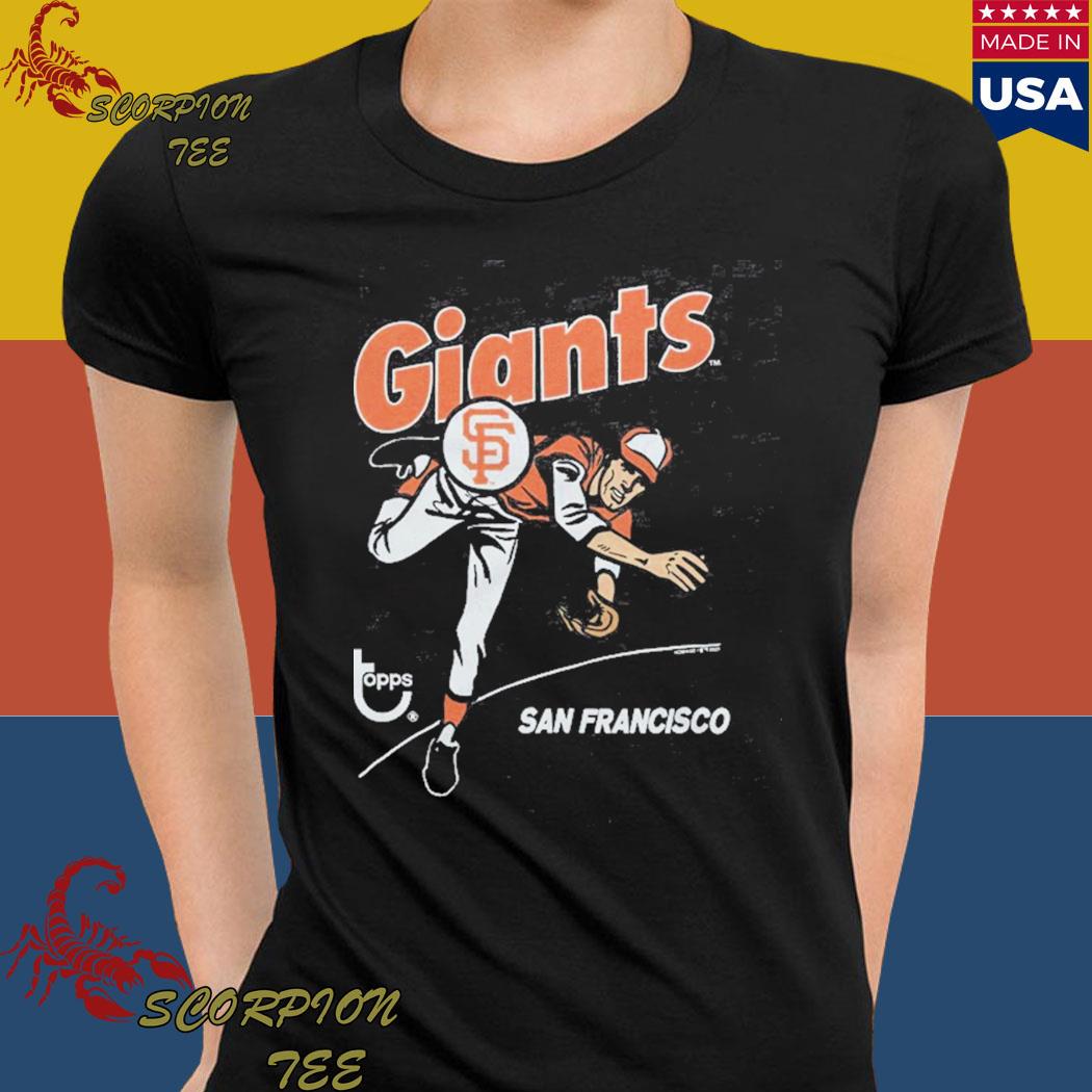 Topps san francisco giants baseball shirt, hoodie, sweater, long