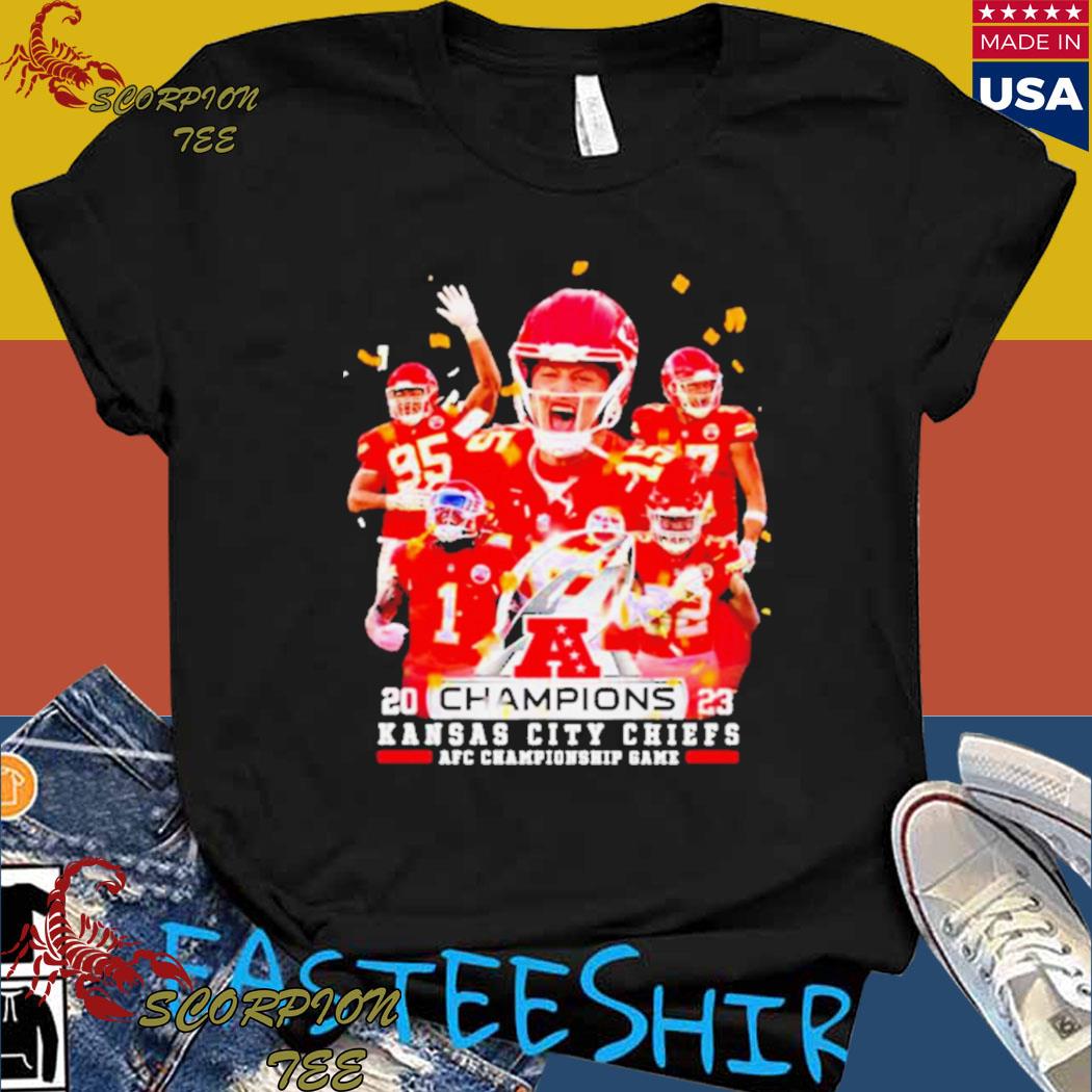 2023 Champions Kansas City Chiefs afc championship game shirt