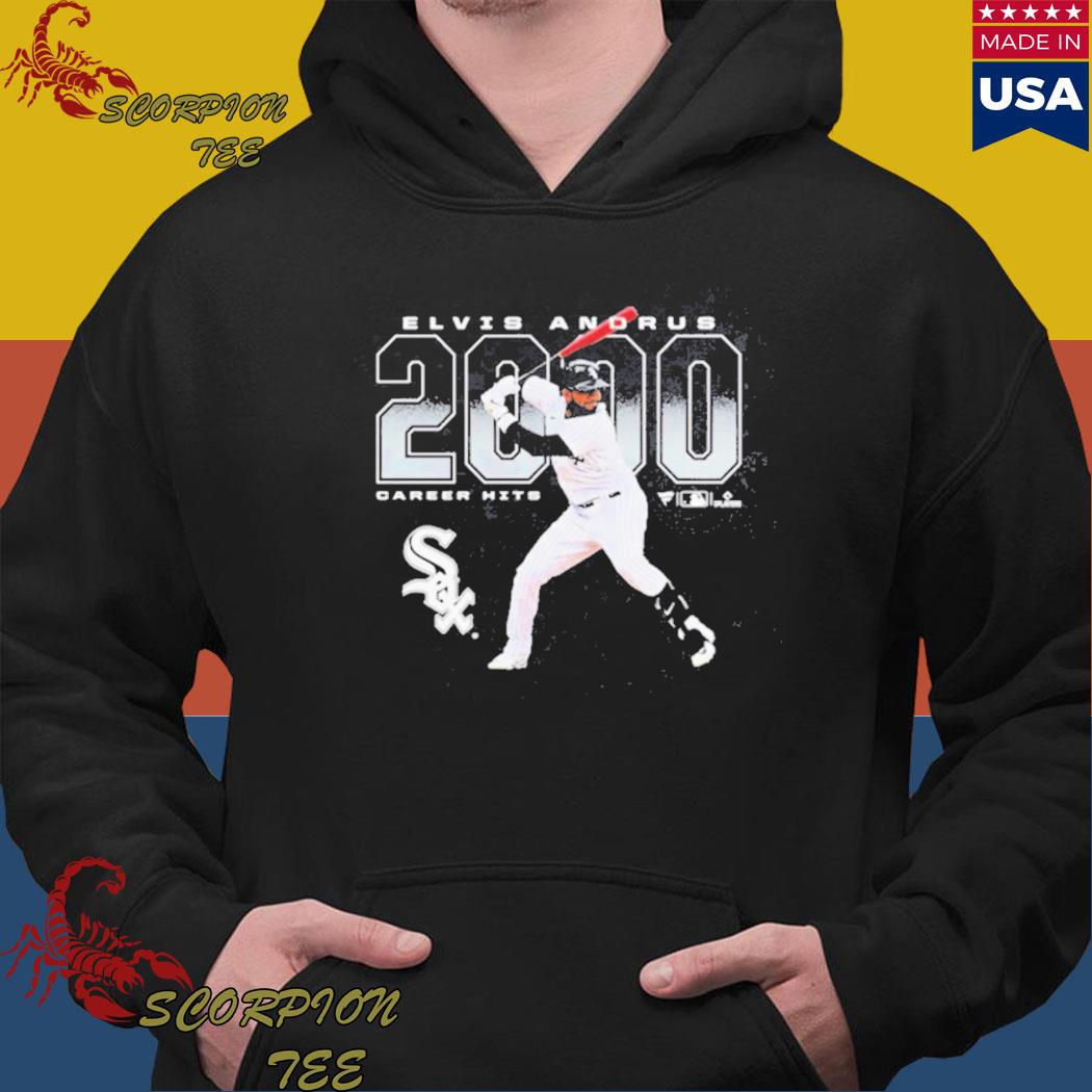 Official Elvis Andrus Chicago White Sox 2000 Hits T-shirt