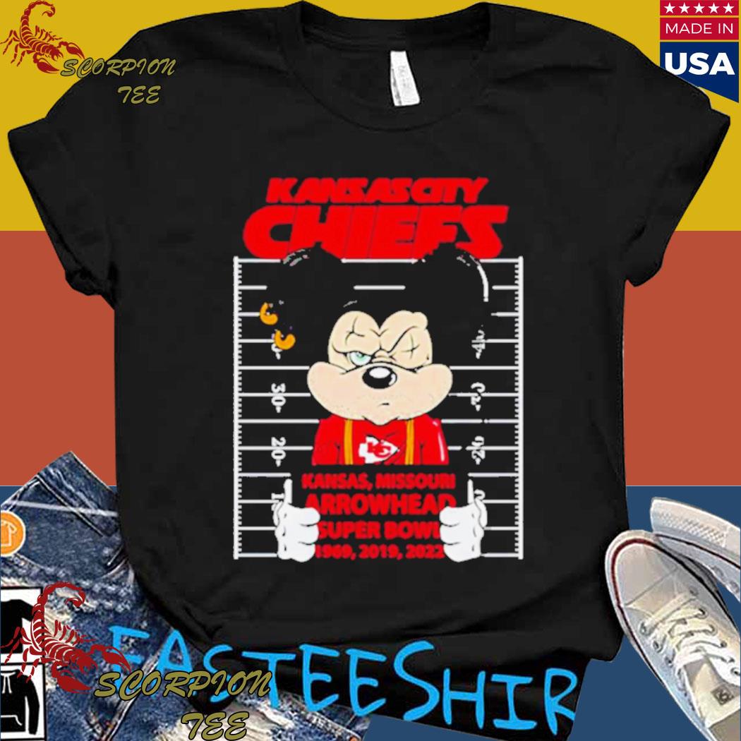 I Love The Chiefs Mickey Mouse Kansas City Chiefs T-Shirt - T-shirts Low  Price