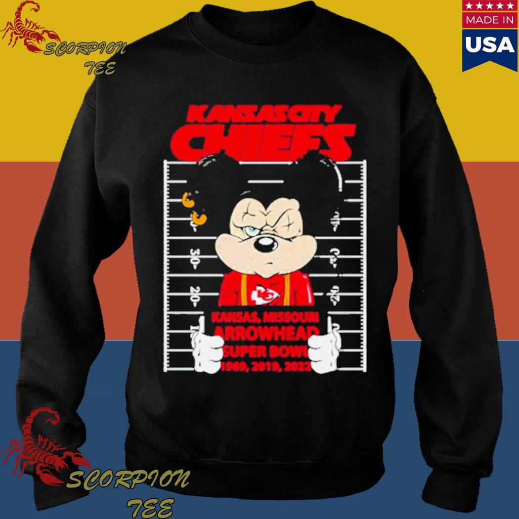 Kansas City Chiefs Mickey Mouse Kansas Missouri Arrowhead Super Bowl 1969  2019 2022 Shirt, hoodie, sweater, long sleeve and tank top