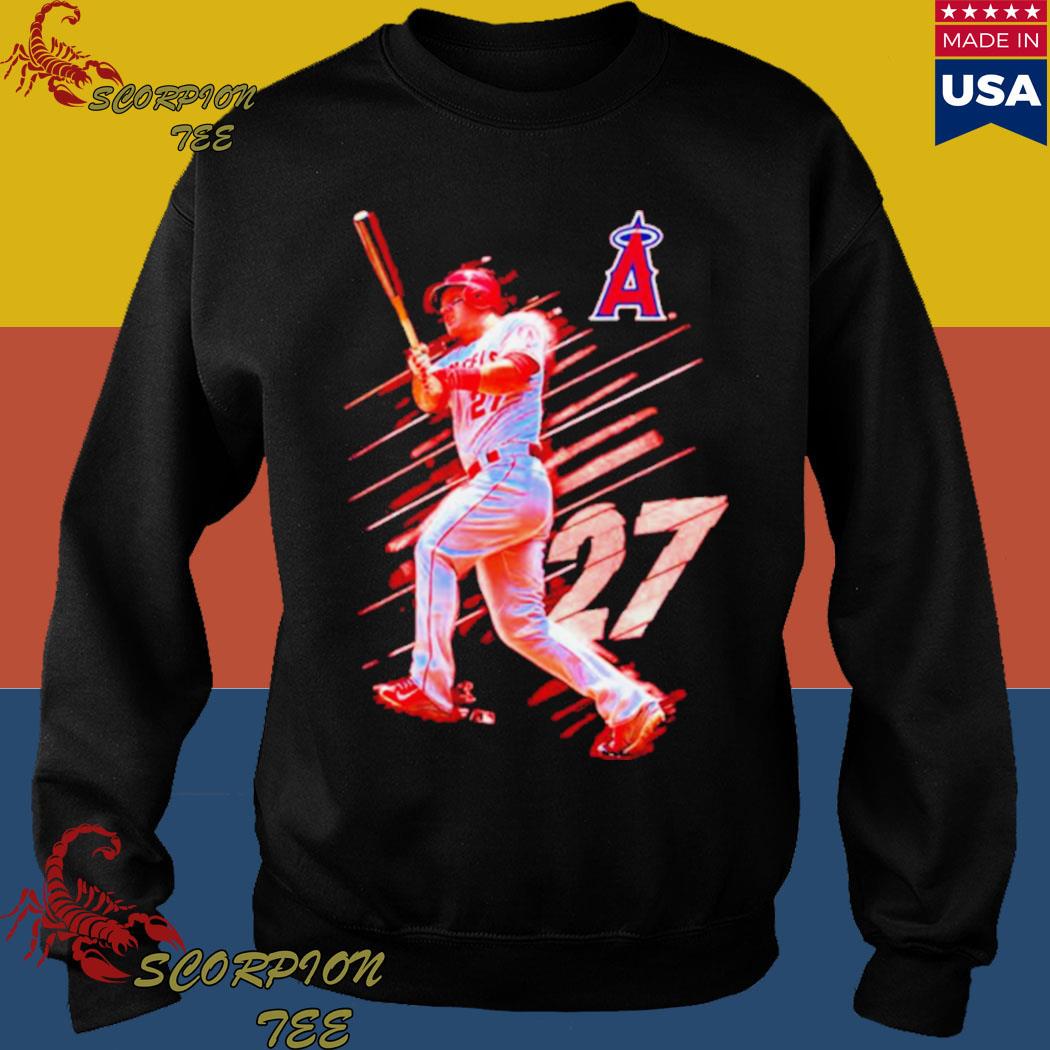 Official Mike trout los angeles angels fade away T-shirt, hoodie, tank top,  sweater and long sleeve t-shirt