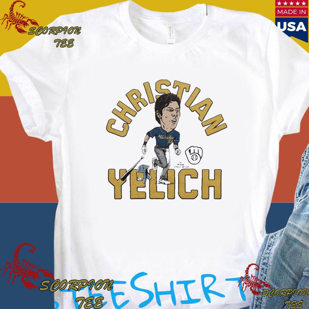 Official milwaukee brewers christian yelich T-shirt, hoodie, tank top,  sweater and long sleeve t-shirt