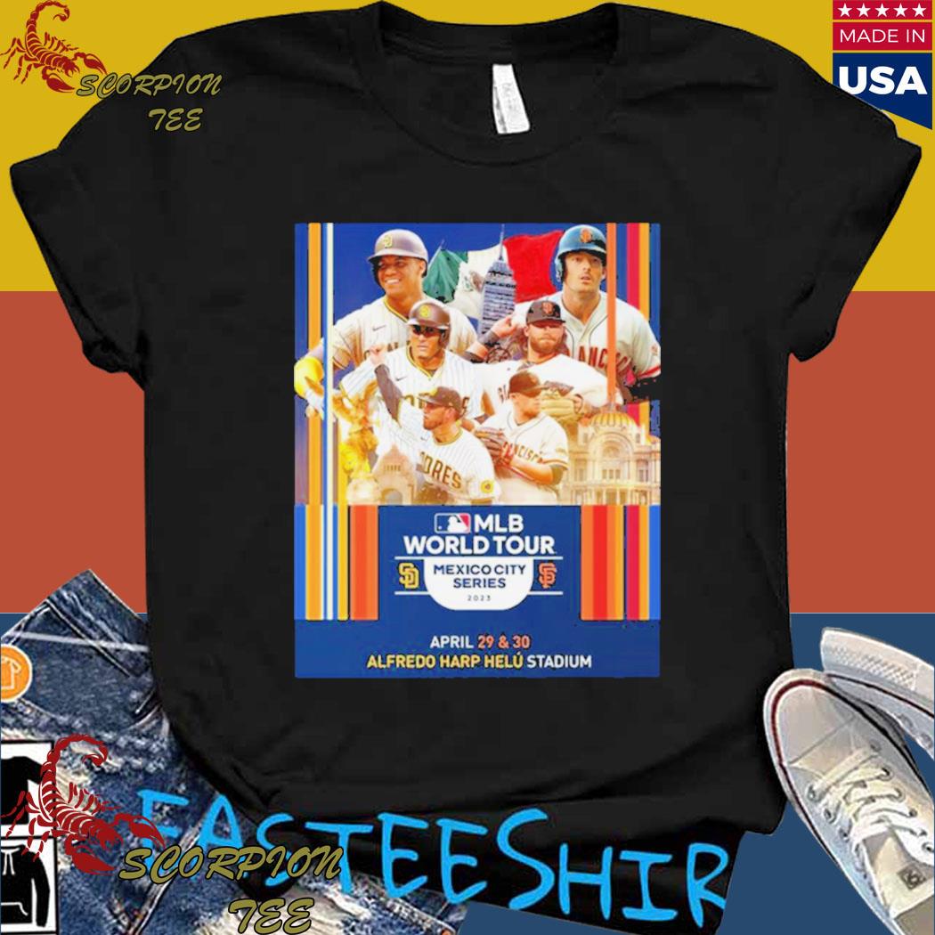 MLB World Tour Mexico City Series 2023 San Diego Padres x San Francisco  Giants 2023 Fan Gifts T-Shirt - Binteez