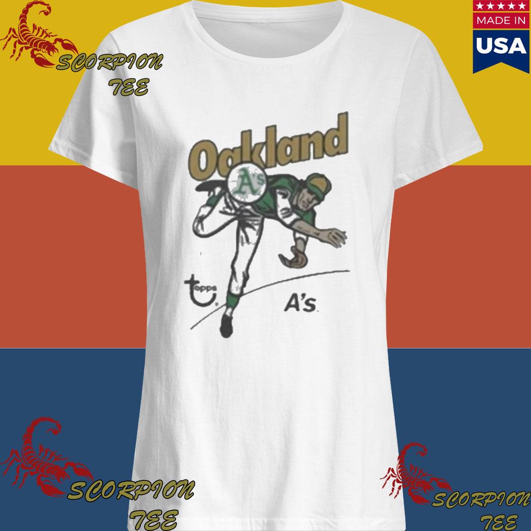 MLB Oakland Athletics Women's Short Sleeve V-Neck Fashion T-Shirt - S