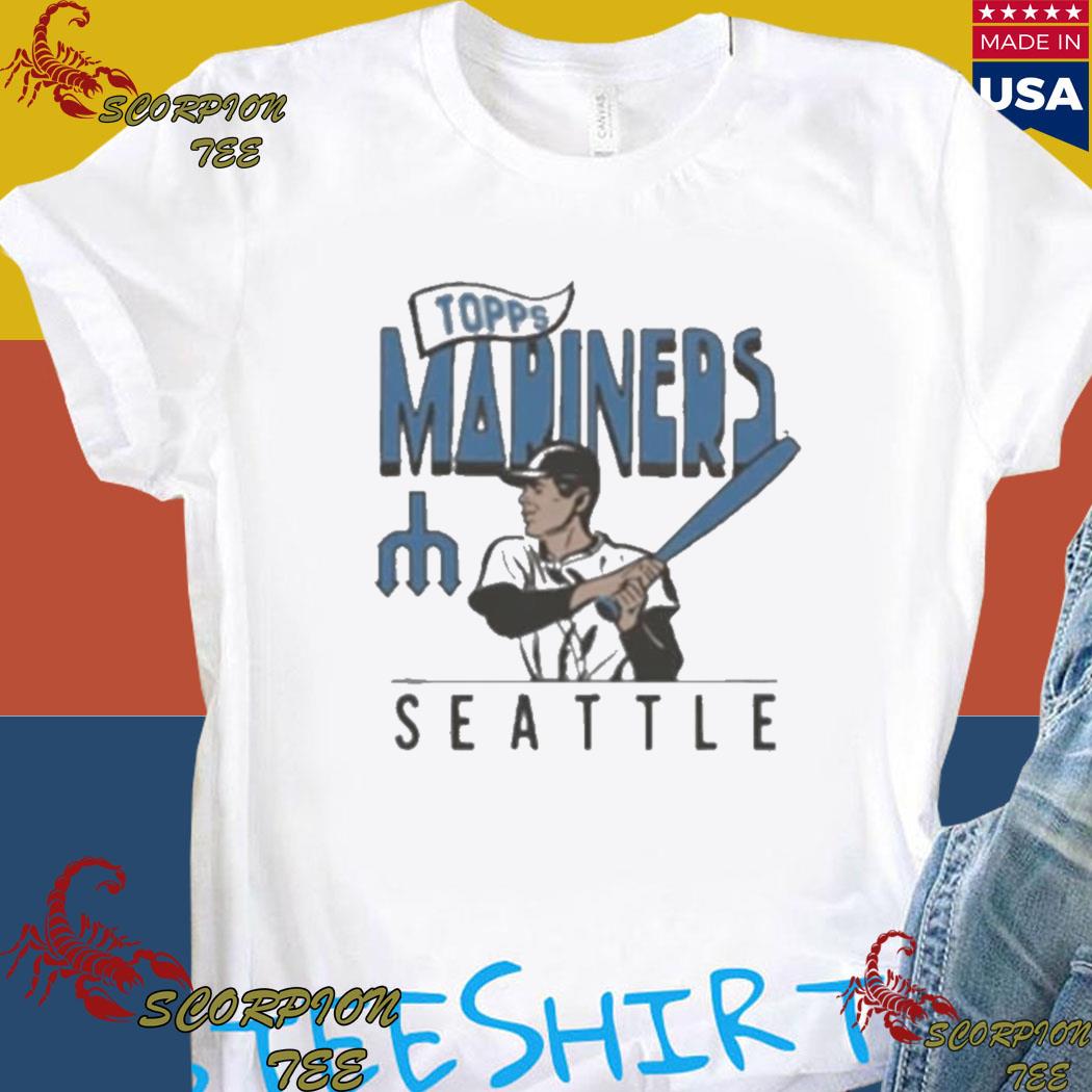 Official mlb x topps Seattle mariners T-shirt, hoodie, sweater, long sleeve  and tank top