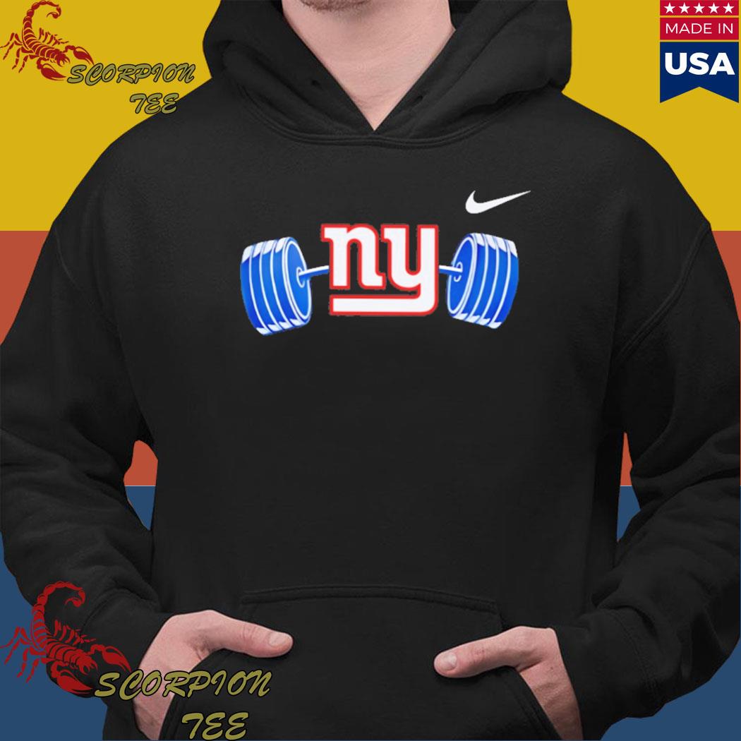 Official official New york giants ny barbell T-shirt, hoodie, tank top,  sweater and long sleeve t-shirt