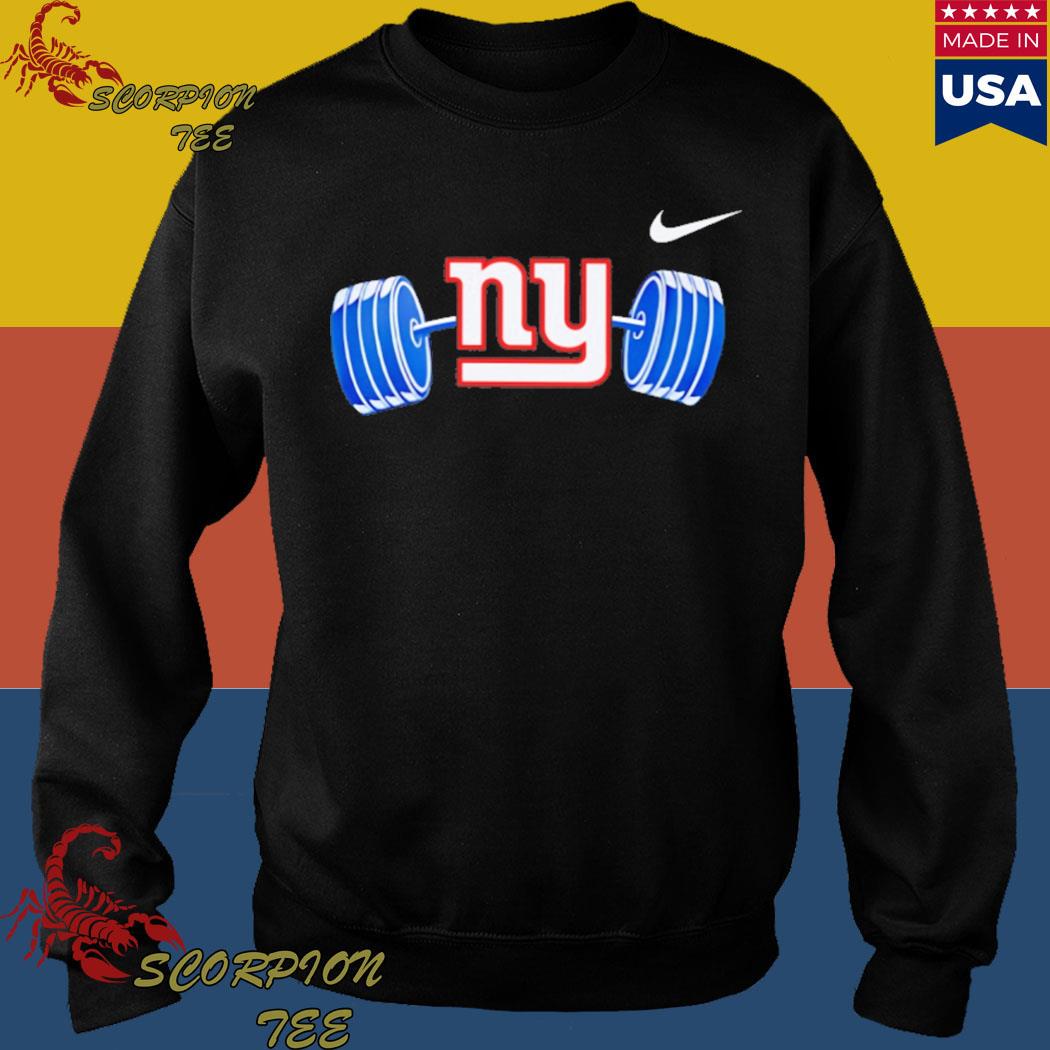 Official official New york giants ny barbell T-shirt, hoodie, tank top,  sweater and long sleeve t-shirt