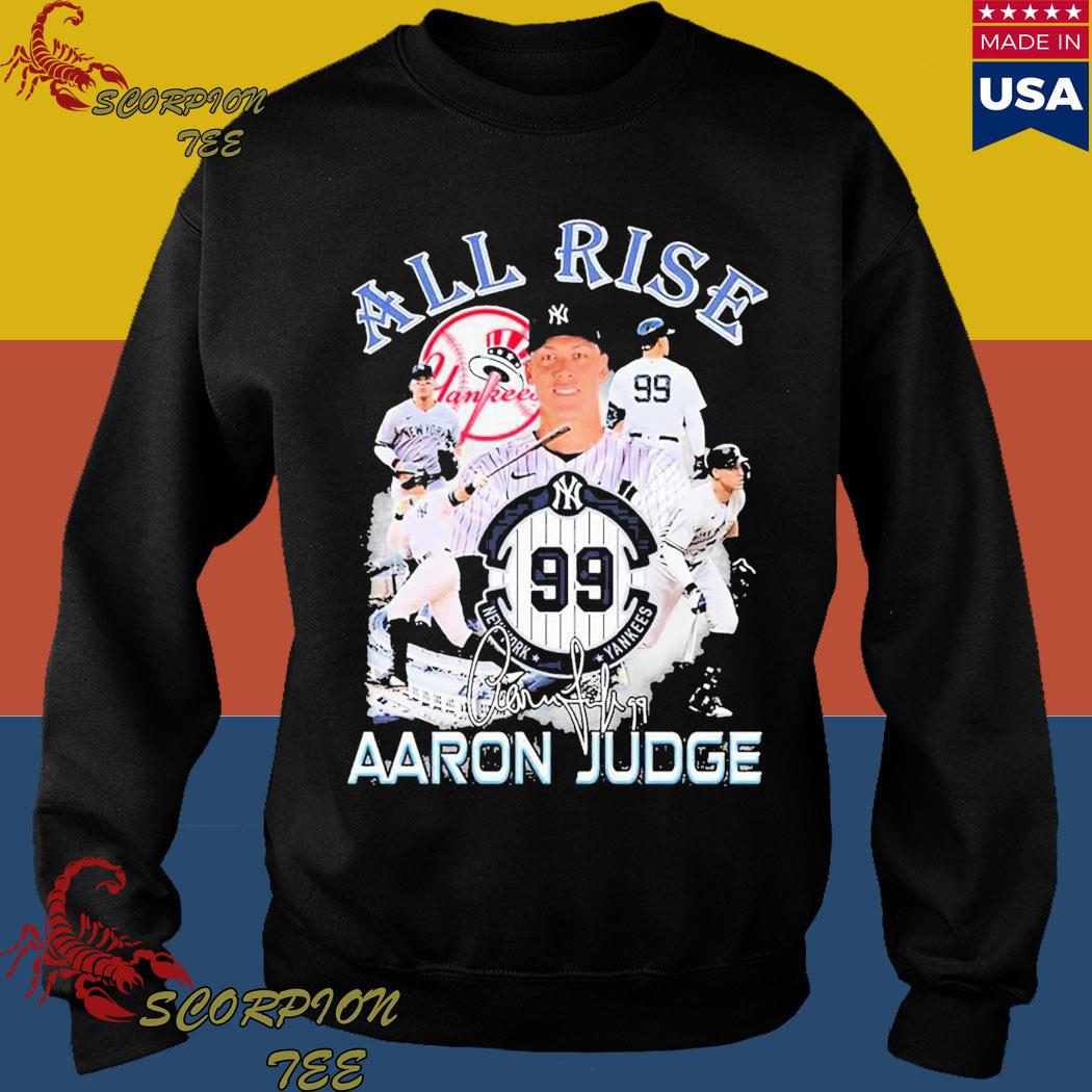 Official new york yankees aaron judge 99 all rise 2023 signature T