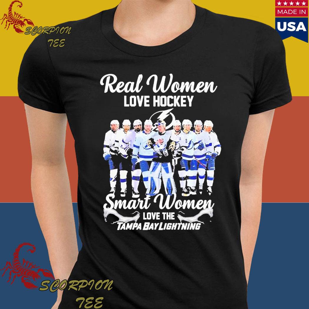 Real women love hockey smart women love the tampa bay lightning shirt,  hoodie, sweater, long sleeve and tank top