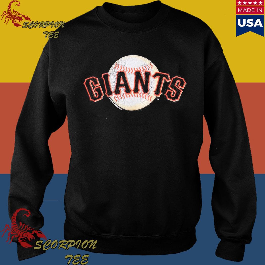 Official san francisco giants youth distressed logo baseball T