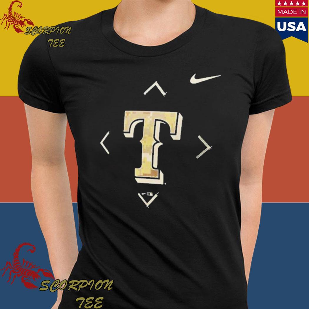 Texas Rangers Nike Camo Logo 2023 shirt - Limotees