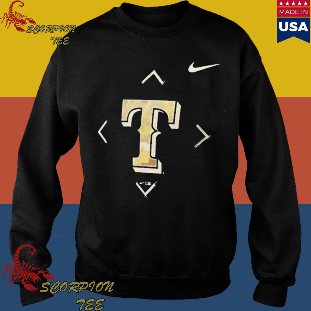 Official texas rangers nike camo logo 2023 T-shirt, hoodie, tank