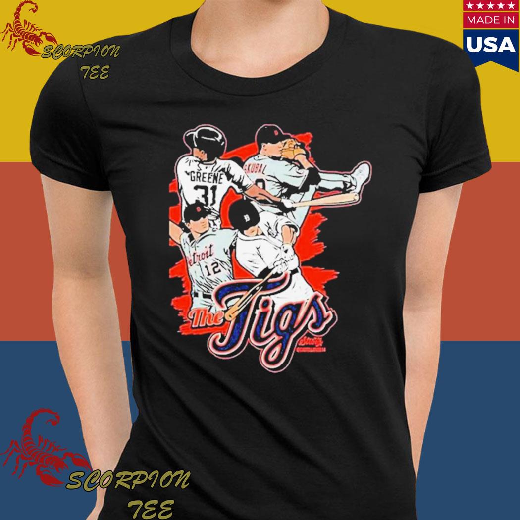 detroit tigers t shirts women's