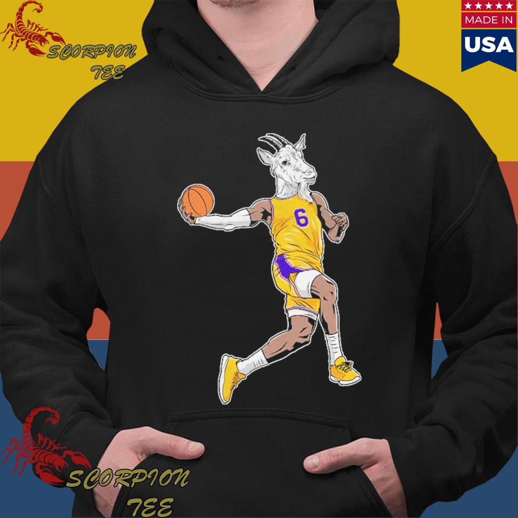 LeBron James goat shot #6 basketball funny T-shirt, hoodie