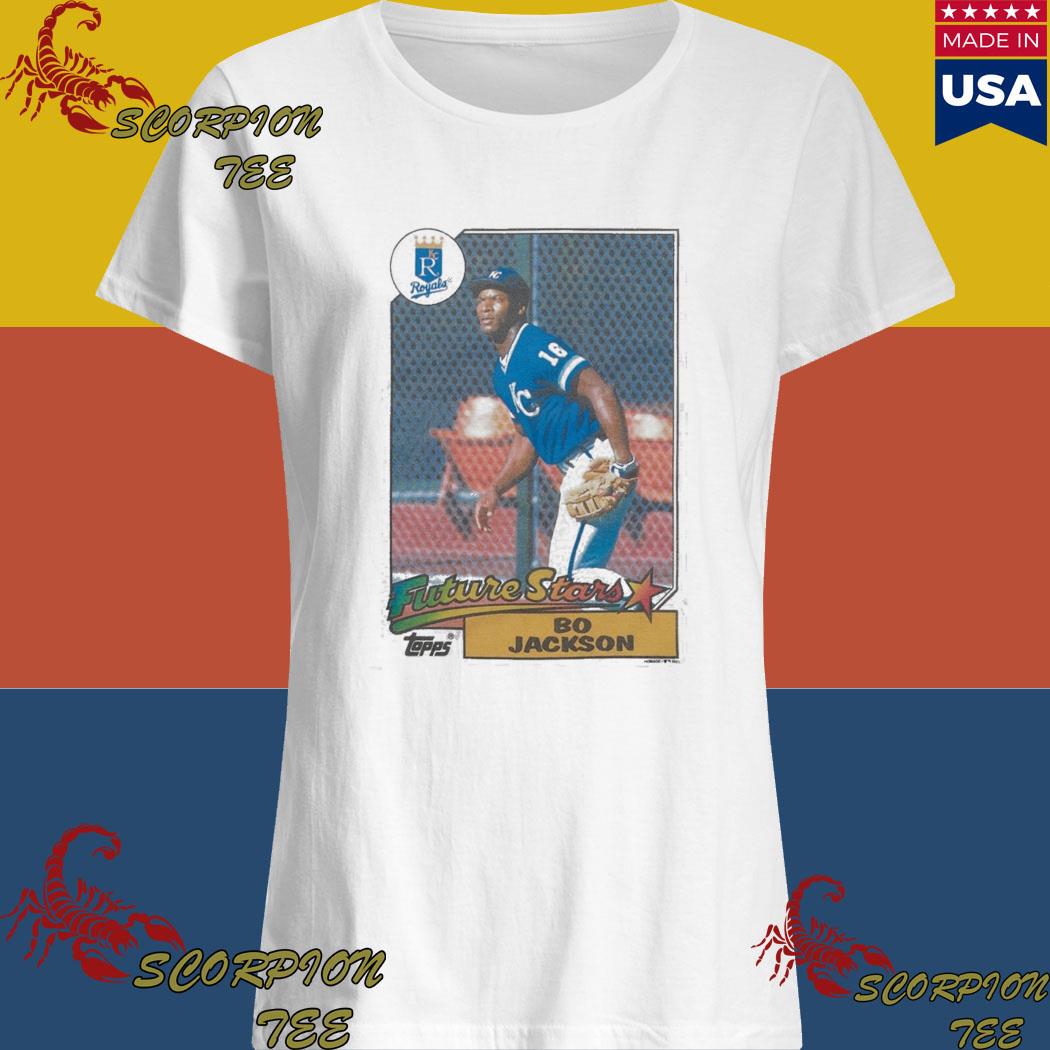 Official 1987 topps future stars bo jackson royals t-shirt, hoodie