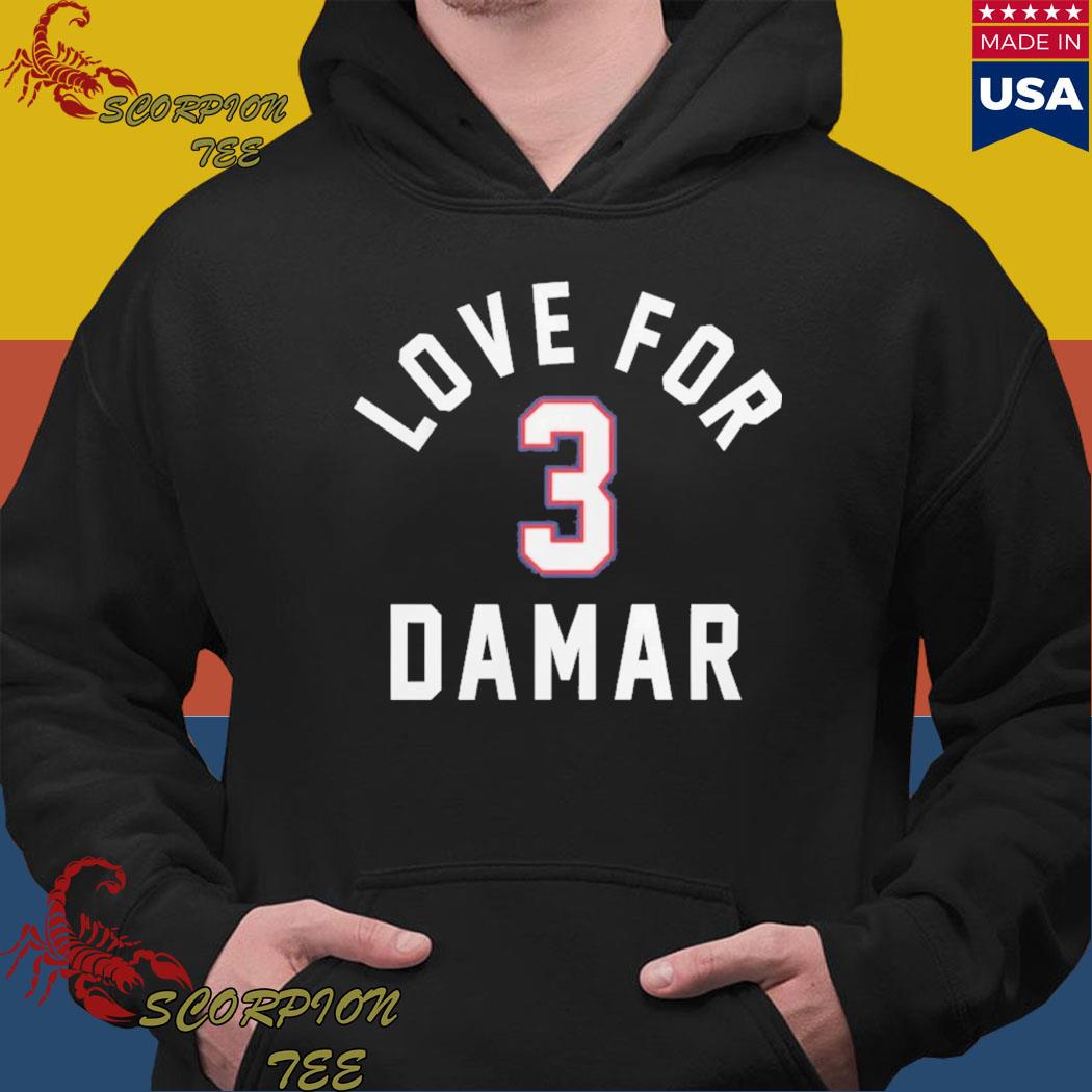 Love for 3 Damar Hamlin shirt, hoodie, sweater, long sleeve and