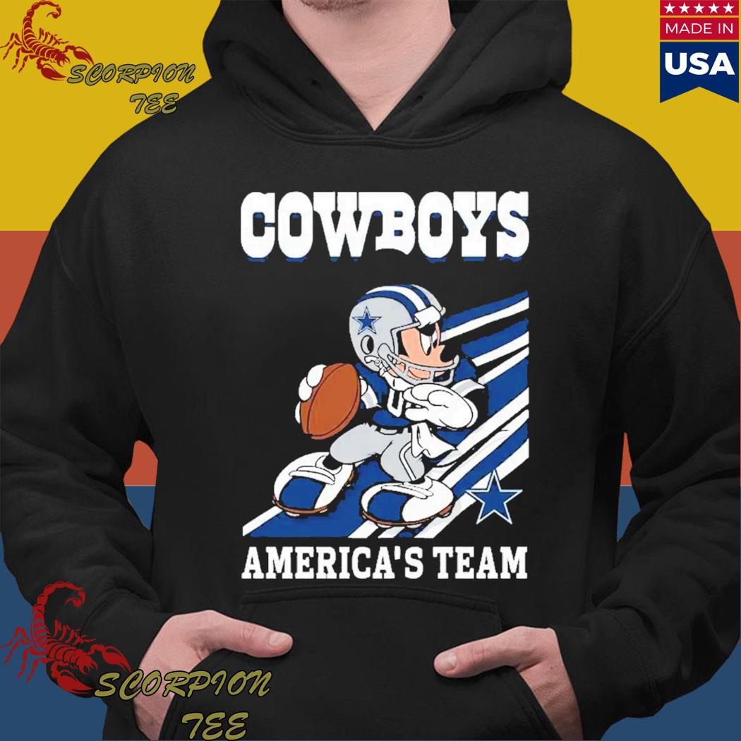 Dallas Cowboys Slogan Americas Team Mickey Mouse T-Shirt - T-shirts Low  Price