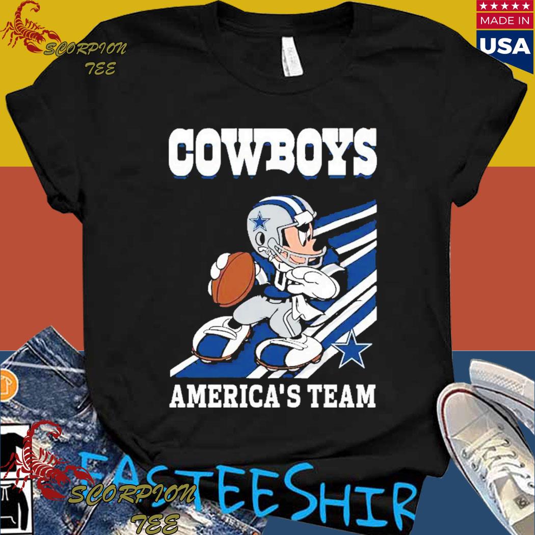 Official dallas Cowboys Slogan Americas Team Mickey Mouse T-Shirts