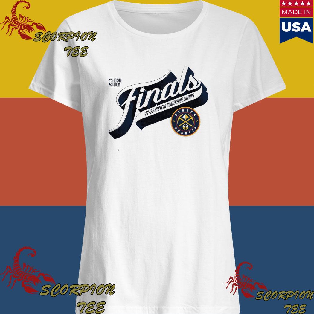 Denver Nuggets Conference Champions Locker Room Baseline Graphic T-Shirt -  Mens